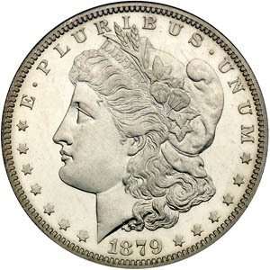  1879 S Uncirculated BU Morgan Silver Dollar Everything 