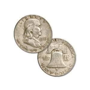  1953 D U.S. Franklin Silver Half Dollar 