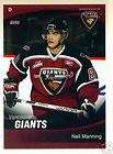 2007/08 Neil Manning Vancouver Giants Team Issue