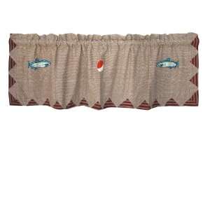   Magic Gone Fishing Curtain Valance, 54 Inch by 16 Inch