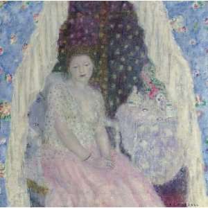   Frieseke   24 x 24 inches   Study for Blue Curtains