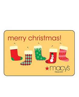 Christmas Stockings Gift Card with Letter   Design Your Own Gift Card 