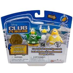 Disney Club Penguin Series 10 Mix N Match Mini Figure Pack Yellow Team 