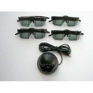  3d Glasses (Four) and Emitter for for Mitsubishi or 