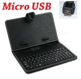 Micro USB Keyboard & Leather case for 7 inch Tablet aPad ZeePad HTC 