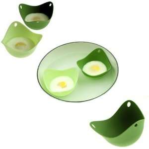  2 x Silicone Egg Poacher  Twin Pack  6004/222 Patio 