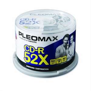    Samsung Pleomax 52X CD R 80min 50 Disc Spindle Electronics