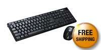   RKM 800RF 104 Normal Keys USB 2.4 GHz Cordless Slim Keyboard and Mouse