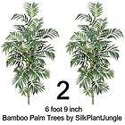 ARTIFICIAL 6 foot 9 inch BAMBOO PALM TREES Silk Plant Jungl phoenix 