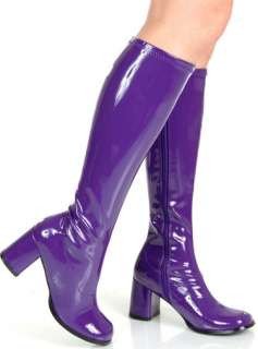 NEW Purple GoGo 70s Disco Costume Boots  
