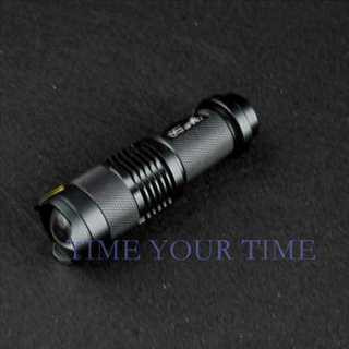 7W 300LM CREE LED Flashlight Torch Adjustable Focus Zoom Light Lamp 