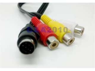 Pin S video male to 3 RCA Female video adapter cable  