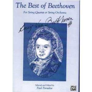  Beethoven String Quartet String Orchestra Violin 2 part Paul Paradise