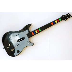 Wii Guitar (Grey) Compatible with Most Guitar Heros & ALL Rock Bands 