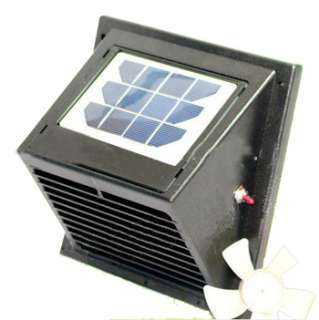 New Wall Solar Vent/Fan, for Bathroom, Basement, Greenhouse, Shed etc 