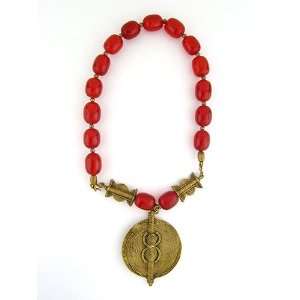  Cherry Red African Necklace Jewelry