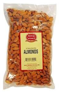 Raw Natural Whole Almonds, 4lb, Free Fast Shipping  