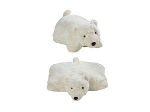   com   My Plush Pillow Pet Large 18 Square Icy Polar Bear Plush Pillow