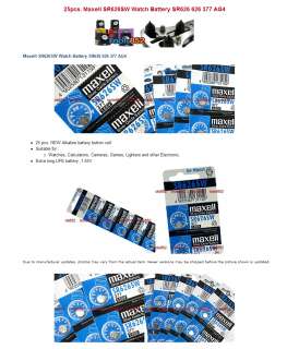 This is 2 sets of 25pcs. Maxell SR626sw Watch Batteries  Total 50pcs.