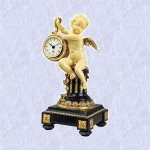  Antique style cherub statue clock timepiece sculpture 