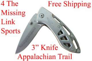 NEW APPALACHIAN TRAIL 3 Folding Pocket Knife. Sand blasted 2 