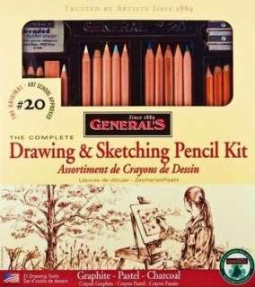 Art/Drawing Supplies Generals Drawing & Sketching Pencil Set #20 