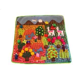  Amazing Andean Arpillera Tapestry Hand made