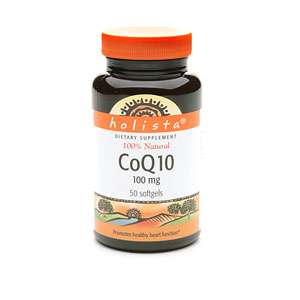 Holista CoQ10 100% Natural 100mg, 50 ea  