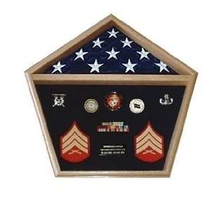   Shadow Box, Pentagon Funeral Flag Display Case