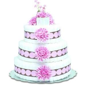  Baby Diaper Cake Pink Mums (2 or 3 Tiers) Baby