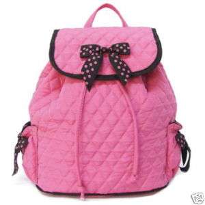 Quilted Pink backpack Quilt Backpack purse  