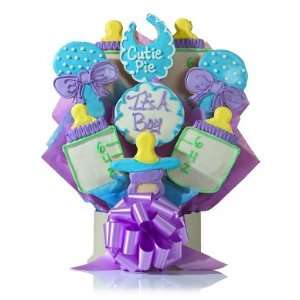 Its a boy, Baby Shower Cookie Bouquet  Grocery & Gourmet 