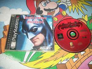 Batman & Robin PlayStation PS1 Game Complete RARE 021481211341  