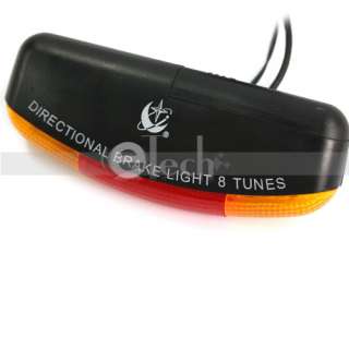 Bicycle Bike Turn Signal Brake 7 LED 8 Tune Horn Light  