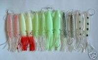 12 NEW Deep Water Fishing Soft Squid Trolling Lures 9  