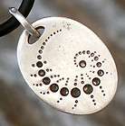 crop circles formation pewter pendant w choker necklace $ 4