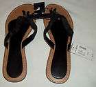 lane bryant black tan fabric flip flops sandals thongs $ 11 99 time 