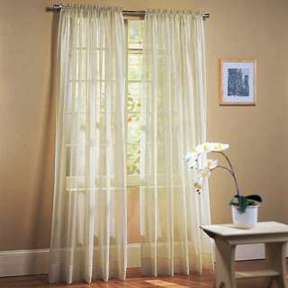 Sheer Voile Window Curtains/Drape/Panel/treatment or Scarf Assorted 