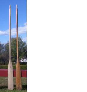 OLD Antique Set WOODEN OARS 84 VINTAGE Paddle Canoe Boat L@@K  