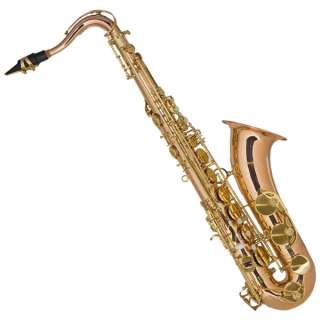 NEW ROSE BRASS BODY & Gold LACQUER TENOR SAXOPHONE SAX  