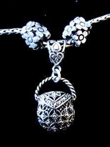Vintage Silver Handbag Charm & Bead Set a Brighton Jewelry Tin or FREE 