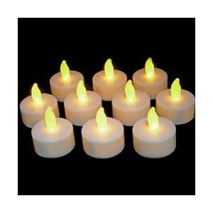  Tea Light Candles, Flickering Amber Flame, 10 Pack