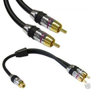 ft POWERED SUBWOOFER CABLE Y RCA Male to M CL2 2 MM  