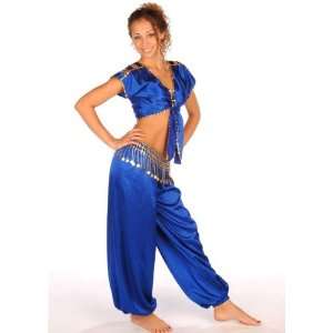  Belly Dance Harem Girl Costume Set  Satin Harem Pants 
