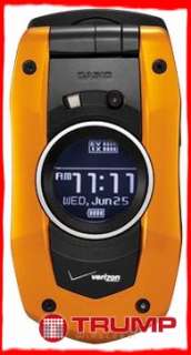 Casio GzOne Boulder C711 VERIZON  Cell Phone Orange  Good Quality 
