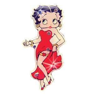  Flashing Betty Boop Collectible Pin   Betty in Red Dress 