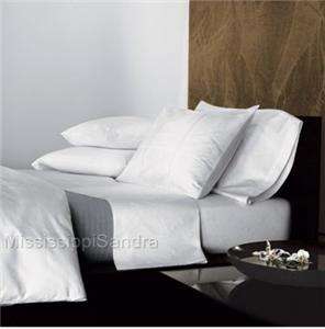 Calvin Klein Textured Grid EURO Pillow Sham Solid WHITE  