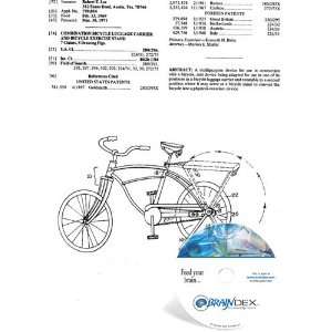   CD for COMBINATION BICYCLE LUGGAGE CARRIER AND BICYCLE EXERCISE STAND