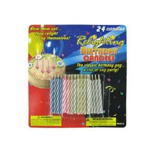  Pack of 96   Relighting Birthday Candles