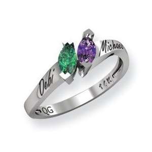  Couples Birthstones Promise Ring Jewelry